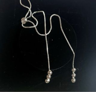 Conjunto Collar y Pulsera Bolas Plata