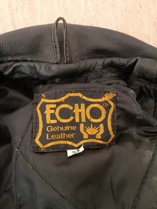 Chupa de flecos trampera cuero auténtico S Medidas