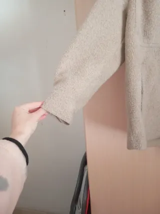 Abrigo Bershka Beige Talla M