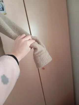 Abrigo Bershka Beige Talla M