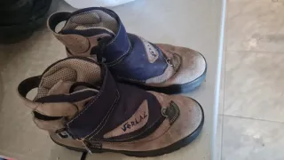 Botas de montaña/festivales con cremallera.