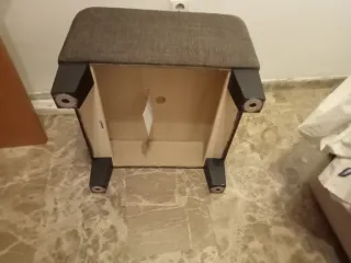 PUF  IKEA Marrón Tela de algodón borrego