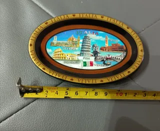 Piattino in porcellana Souvenir monumenti Italia