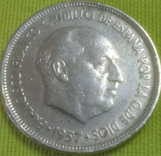 Moneda Española 1957 Francisco Franco