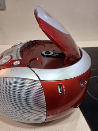 Radio CD Probasic USB Plata Roja