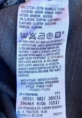 Levi's 551 Jeans Vaquero Vintage Acampanado