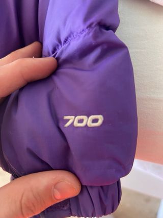 Abrigo The North Face 700 Morado Negro