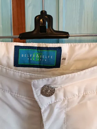Pantaloni sci donna bianchi Belfe&Belfe