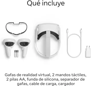 Meta Quest 2 Realidad Virtual + Mandos