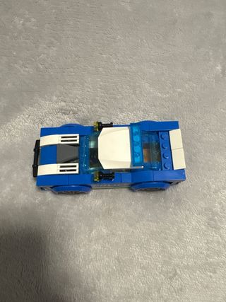 Coche de policía LEGO azul