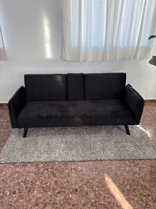 CHOLLAZO!! Nuevo sofa cama negro!!