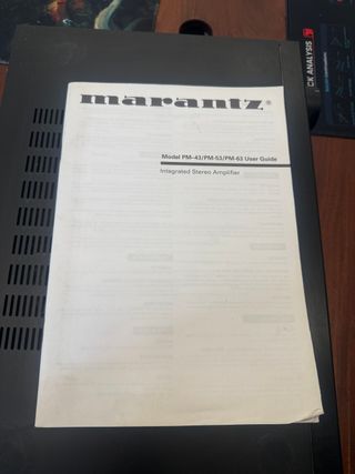 Amplificador Marantz PM-43 Vintage Negro