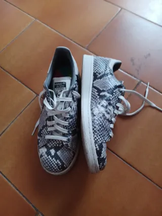 Adidas Stan Smith Serpiente Gris/Blanco