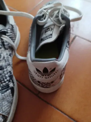 Adidas Stan Smith Serpiente Gris/Blanco