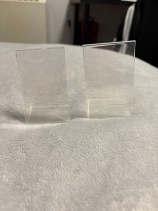 2 Soportes transparentes para fotos