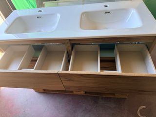 Mueble Baño 6 Cajones ,2  senos y espejo