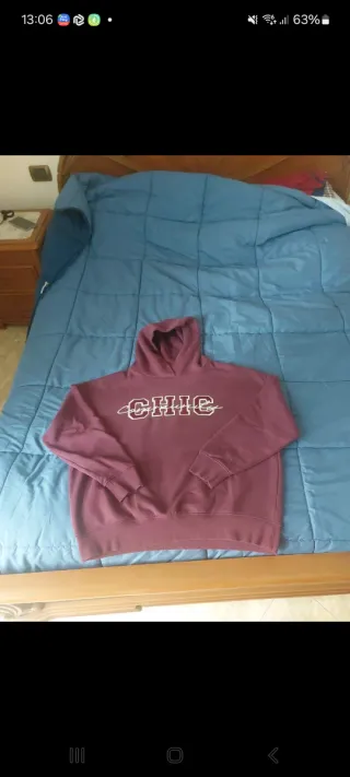 Felpa viola con cappuccio felpata