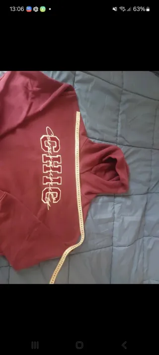 Felpa viola con cappuccio felpata