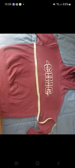 Felpa viola con cappuccio felpata