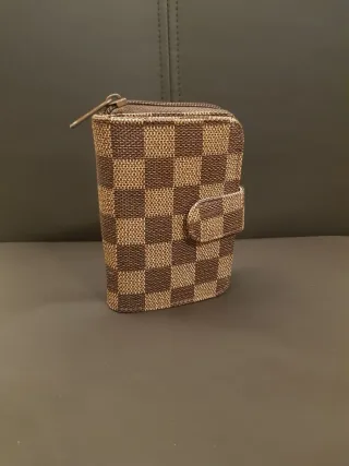 Portafoglio da donna, a quadri - con portamonete