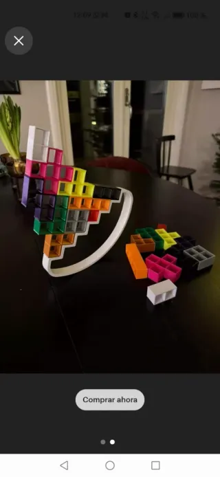 Tetris 3D Balanceado juego de mesa impreso en 3d