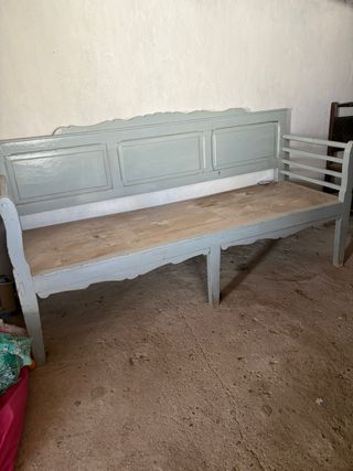 Banco antiguo madera vintage para restaurar