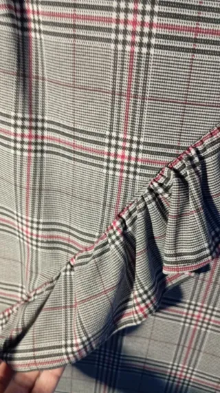 Vestido de cóctel a cuadros