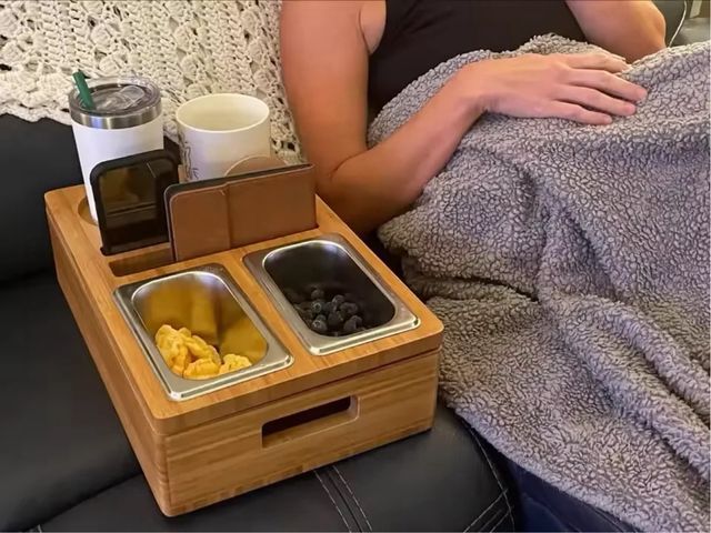 Bandeja organizadora bambú con cubetas