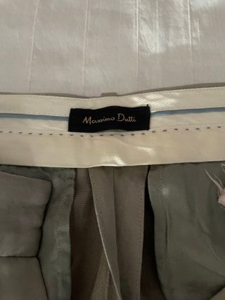 Pantalón vestir gris Massimo Dutti