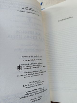 Los Pueblos Tierra Media. 1ED. Tolkien. LHTM 9.