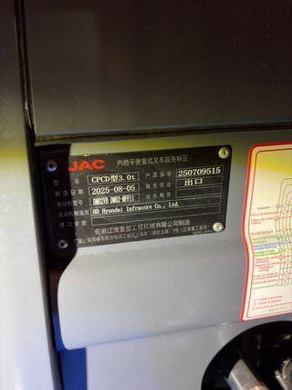 Carretilla Diésel JAC CPCD30 3000kg