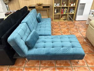 Sofá Cama Click Clac Azul Nuevo