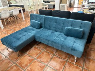Sofá Cama Click Clac Azul Nuevo