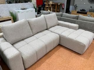 Sofá chaise longue NUVOLA beige/gris