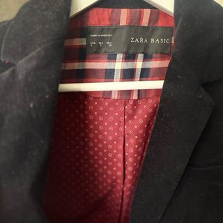 Chaqueta Zara Basic Terciopelo Talla S