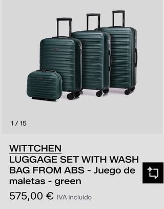 Juego Maletas Wittchen ABS Verde