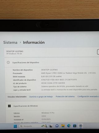 HP EliteBook 745 G6 Ryzen 5 Pro / 8Gb / 256Gb