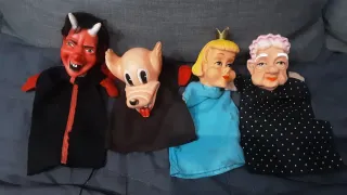 Lote marionetas antiguas Famosa