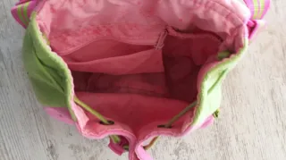 Preciosa bolsa Diddl niña rosa y verde.