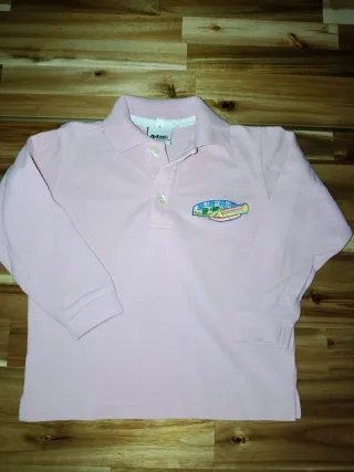 Polo rosa manga larga talla 4