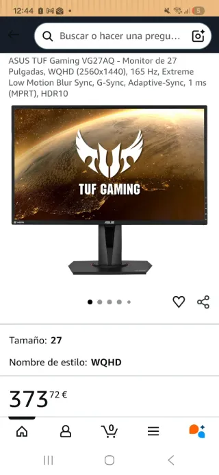 Monitor Gaming ASUS VG27AQZ