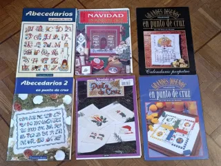 Revistas punto de cruz abecedarios, navidad