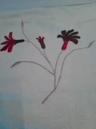 Pareja Cojines Decorativos Flores