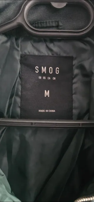 Chaqueta Bomber SMOG Hombre Verde