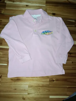 Uniforme escolar rosa manga larga