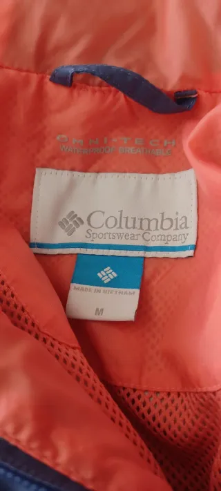 Chubasquero Columbia Mujer Azul