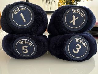 4 Fundas vintage Wilson protectoras palos de golf