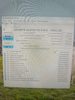 Disco SSD NVMe Gigabyte AG470S1TB 1TB