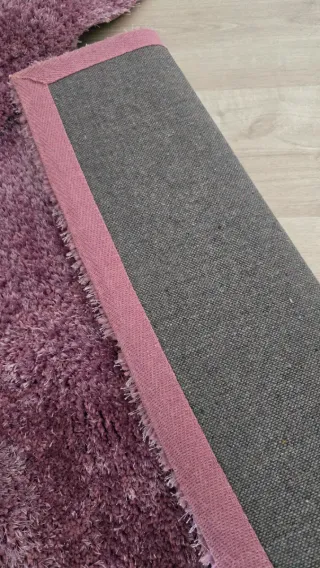 2 tappeti in pelo lungo color lilla
