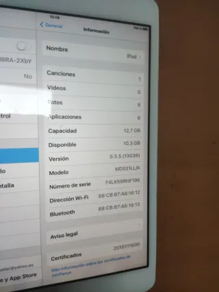 iPad Mini 1ra Generación Blanco